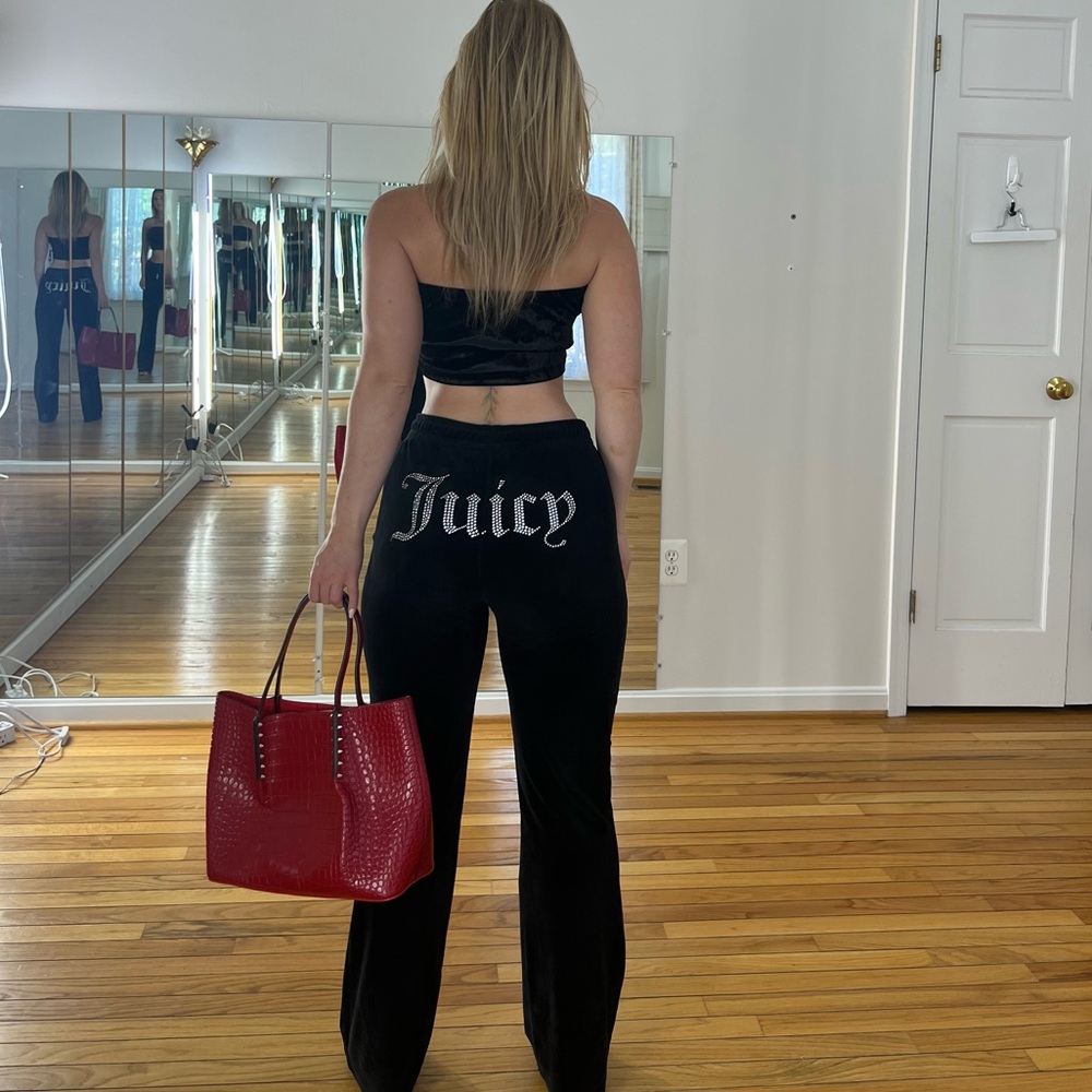 Juicy Couture Black Logo Pants